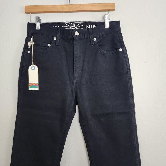 NEW Daily Blue Adriano Goldschmeid Burn Black High Waisted Jean in Infinity - Picture 6 of 12